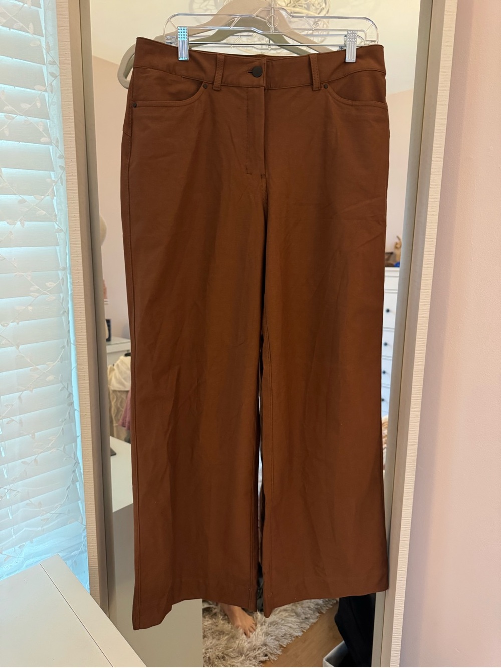 lululemon athletica Brown Wide-Leg High-Rise Trousers